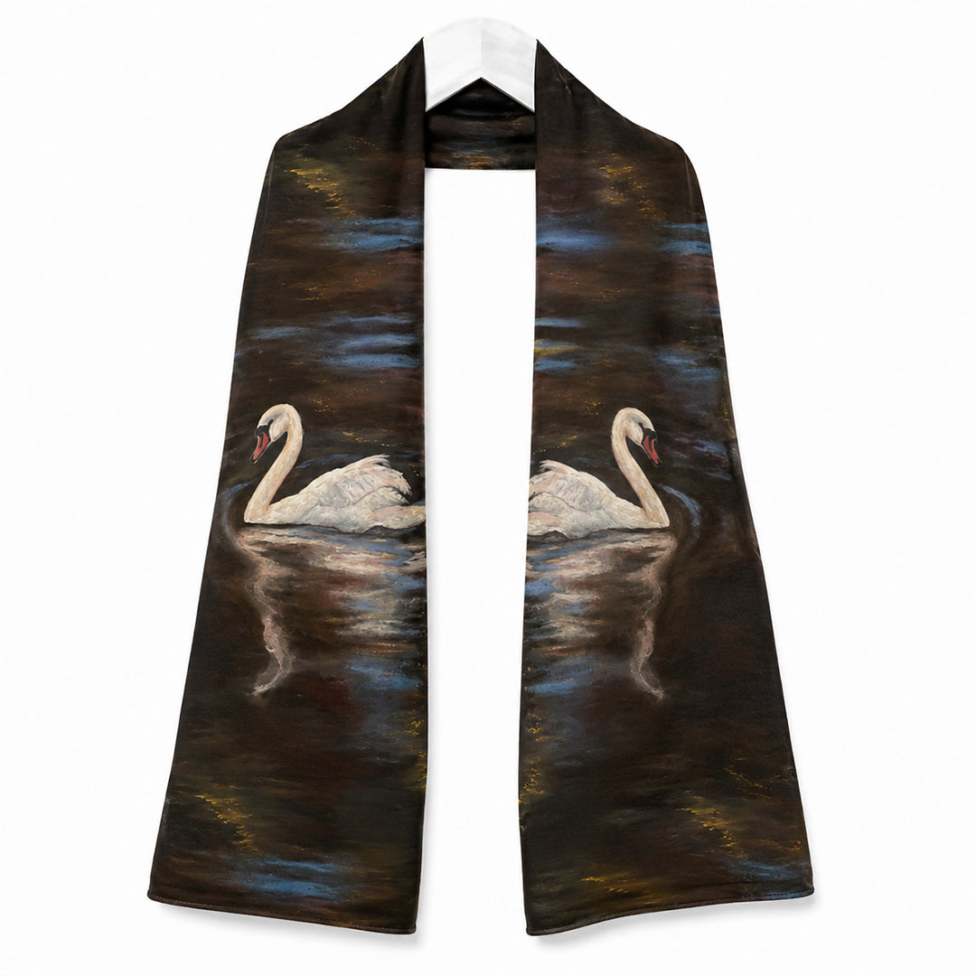 The Swan | Oblong Chiffon Scarf