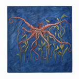 Red Octopus | Square Scarf