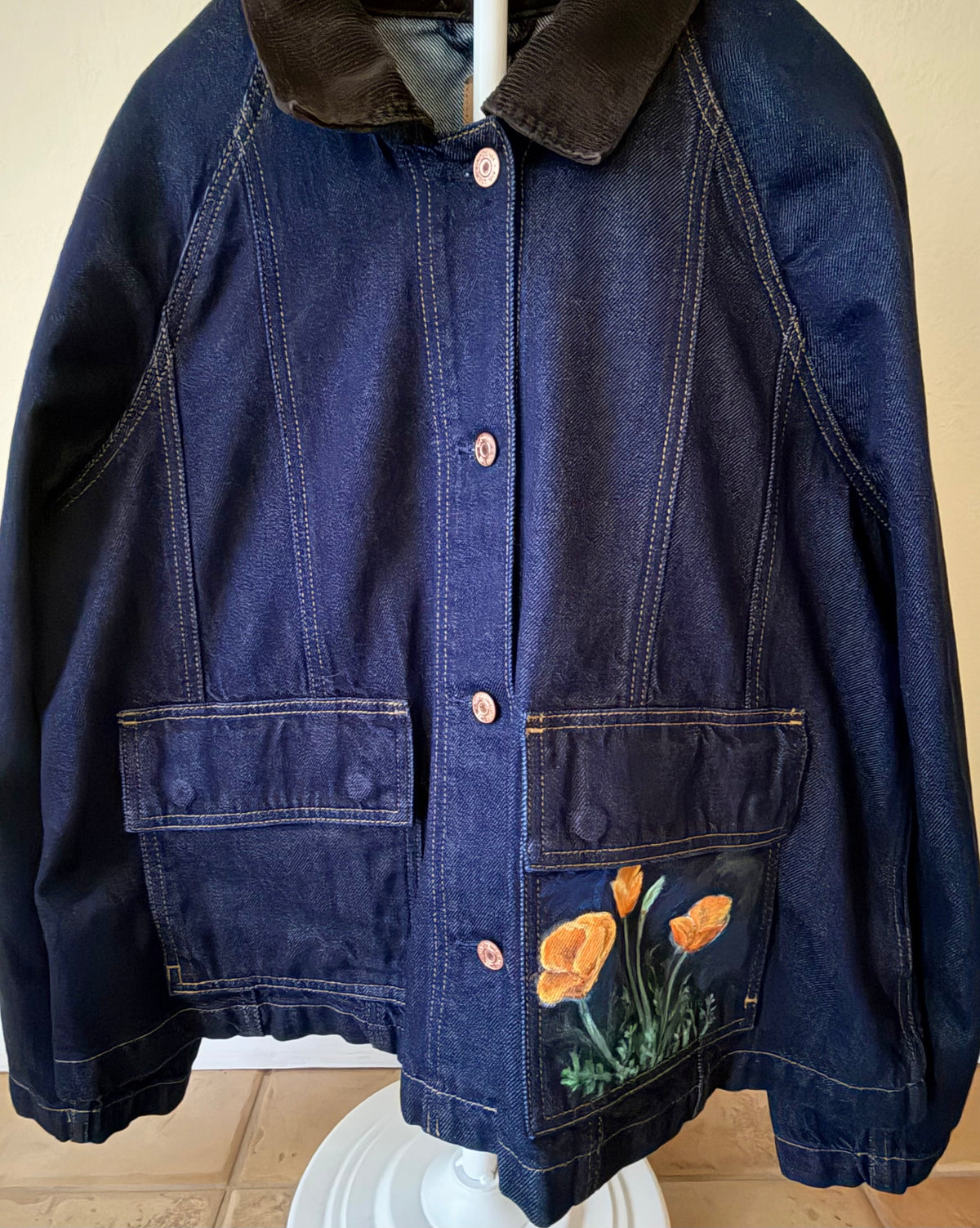 Brown Bear, California Poppies - Size Large