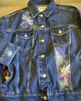 Go With The Glow - Fairy on denim jacket - Size Large