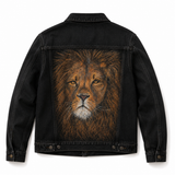 Lion | Black Denim Jacket | Size Medium
